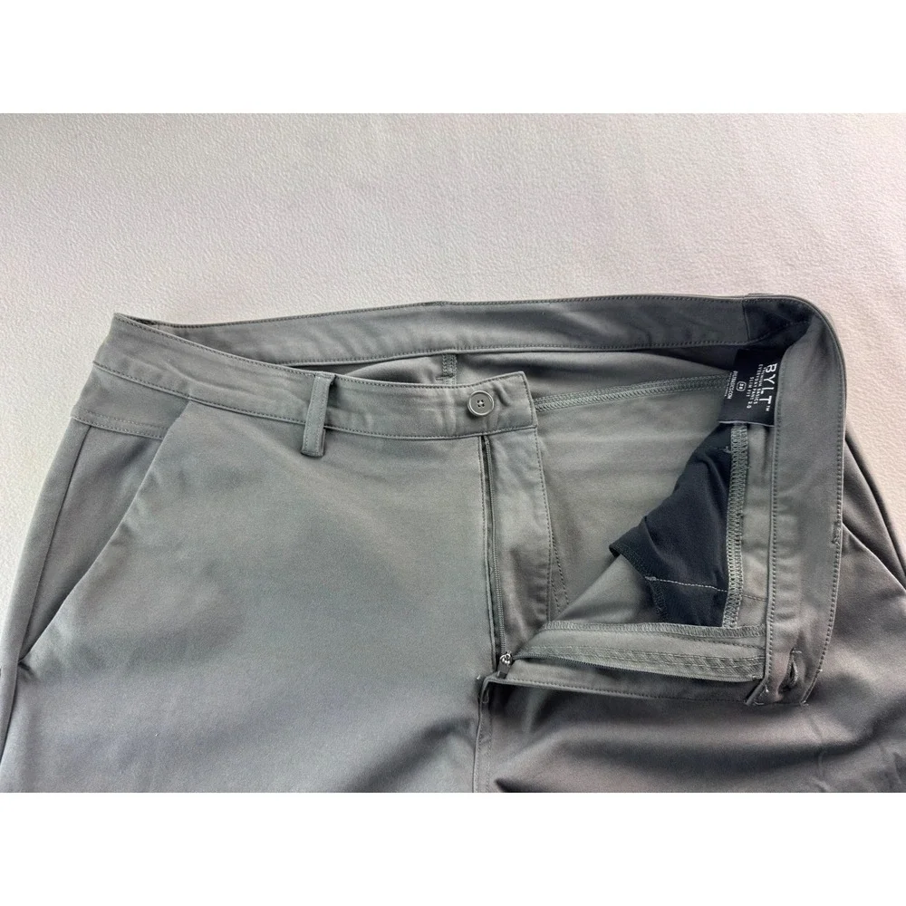 BYLT Men's Everyday‎ Pant 2.0 Slim Fit Grey Premium Basics Size 38X30.5